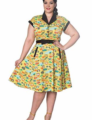 Banned Starlight PLUS SIZE Vintage Retro Womens Dress - UK-20 steampunk buy now online