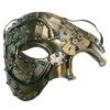 Coddsmz Masquerade Mask Steampunk Phantom of The Opera Mechanical Venetian Party Mask(Antique Gold) steampunk buy now online