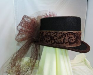 brown TOP HAT victorian steampunk renaissance faire cosplay sz Large by RedWyvernStudioHats steampunk buy now online