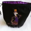 Embroidered - Purple Steampunk Ferret (Customized) - Standing Dice Bag - Drawstring Closure by LuxuriousNerd steampunk buy now online Embroidered - Purple Steampunk Ferret (Customized) - Standing Dice Bag - Drawstring Closure by LuxuriousNerd steampunk buy now online