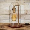 Glass Bell Jar Lamp | Table Lamp | Desk Lamp | Glass Dome | Bell Jar | Night Lamp | Antique Brass by DanCordero steampunk buy now online