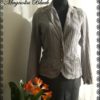 Military chic -Circus -Steampunk - Pirate - Fashion -Crash fabric -Cool jacket- Grey jacket with crinkle effect fabric and golden- Magnolia by magnoliablack steampunk buy now online
