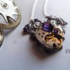 Purple Heart Steampunk Necklace - Steampunk Jewelry - Heart Necklace - Steampunk Jewellery by Steamretro - Christmas gift by SteamRetro steampunk buy now online
