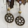 Rustic Gear Earrings, Gift For Her, Country Earrings, Handmade Earrings, Earrings For Her, Drop Earrings, Dangle Earrings, Steampunk by SweetroseJewelryShop steampunk buy now online