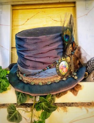 Victorian, Steampunk, Mad Hatter, Alice in Wonderland, Burlesque full size Hat. by Amayn steampunk buy now online