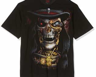 Spiral - Men - STEAM PUNK REAPER - T-Shirt Black - Large steampunk buy now online