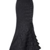Belle Poque Women's Steampunk Elastic Ruffle Thin Gothic Skirts Size 12 BP0204-1 steampunk buy now online