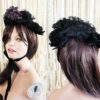 Antique 1860 Victorian Mourning Crown Bonnet by SirenCallVintage steampunk buy now online
