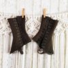 Antique 1900 Edwardian Wool Stirrup Spats by SirenCallVintage steampunk buy now online