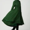 asymmetrical wool coat, green coat, long Gothic Coat, green coat wool belted, winter coat, wool coat women, steampunk coat 1112# by xiaolizi steampunk buy now online asymmetrical wool coat, green coat, long Gothic Coat, green coat wool belted, winter coat, wool coat women, steampunk coat 1112# by xiaolizi steampunk buy now online