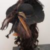 Barbossa Pirate Hat//Pirate hat//Barbossa steampunk//Gothic//black felt hat with feathers/LARP accessory mask spell black by Maskenzauber steampunk buy now online