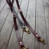 Handmade Leather Suspenders Steampunk with brass hardware by ADHLeatherCo steampunk buy now online