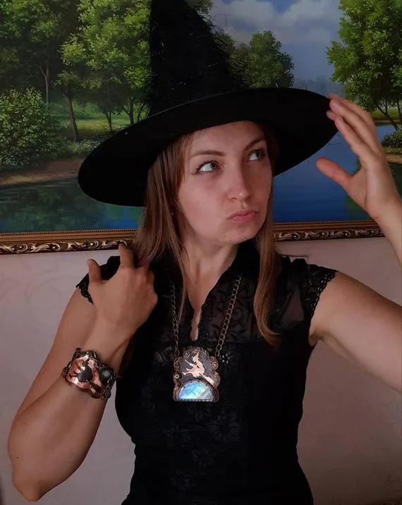 second payment Witch sisters jewelry set Halloween costume Halloween party by OrioleJewelry steampunk buy now online
