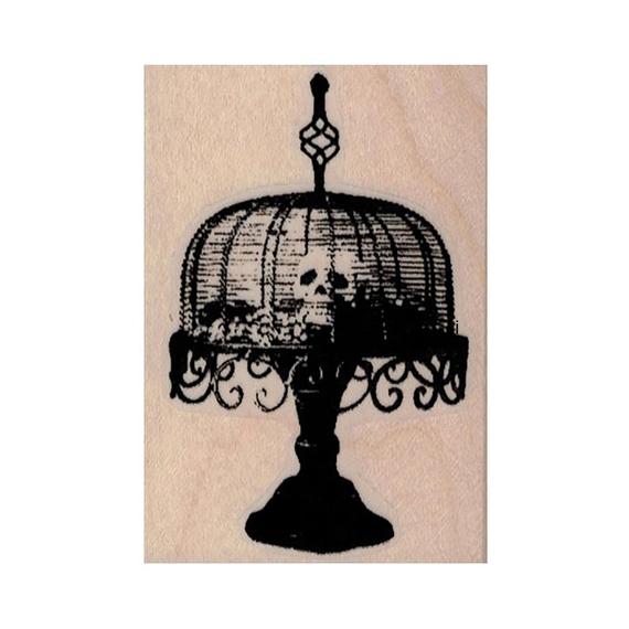SPOOKY CAKE STAND Rubber Stamp, Skull Stamp, Skeleton Stamp, Cake Stamp, Steampunk, Spooky Stamp, Cake Stand Stamp, Haunted House Stamp, Art by WestCoastStamps steampunk buy now online