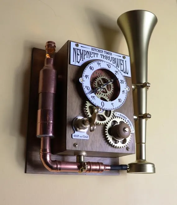 The Nempnett Thrubwell Steampunk Kitchen Timer Kit by SteamheadInventions steampunk buy now online The Nempnett Thrubwell Steampunk Kitchen Timer Kit by SteamheadInventions steampunk buy now online