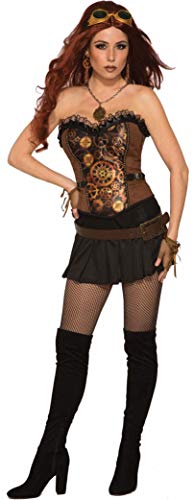 Forum Novelties AC81301 Steampunk Corset, Women, Black, Brown, One Size steampunk buy now online