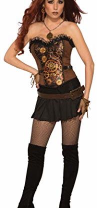 Forum Novelties AC81301 Steampunk Corset, Women, Black, Brown, One Size steampunk buy now online