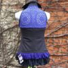 Charcoal Gray M Steampunk Bustle Vest Periwinkle Historical Victorian Festival Fashion Medium by Embody steampunk buy now online