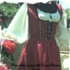 Cotton Renaissance dress gown pirate wench costume steampunk wine by RebeccasRenaissance7 steampunk buy now online