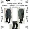 Edwardian Womens Trousers and Gaiters about 1900 #0216 Size US 8-30 (EU 34-56) Pdf Download by BlackSnailPatterns steampunk buy now online