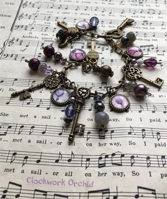 Hot Air Balloon Charm Bracelet by 0ClockworkOrchid0 steampunk buy now online