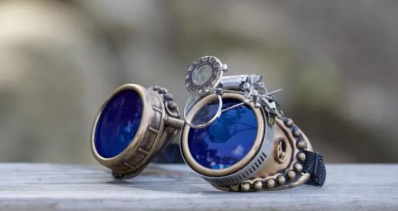 Steampunk goggles festival party accessories Halloween festival outfit Eye wear Burning man festival Gift idea for you Costume goggles by TheLoveLockShop steampunk buy now online