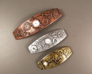 Steampunk Hair Barrette. Industrial Hair Clip. Victorian Hair Accessories. Bronze Jewelry. Gift for woman. Cogs and Gears. Cosplay Costume by JewelryClaire steampunk buy now online