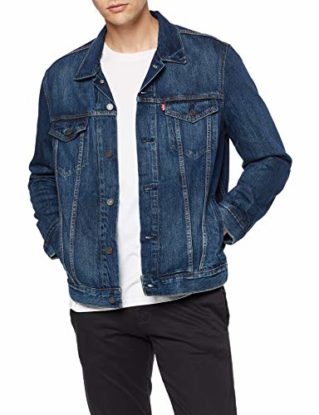 Levi's Men's Jacket Denim, Blue (Palmer Trucker 0352), Large steampunk buy now online