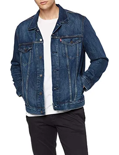 Levi's Men's Jacket Denim, Blue (Palmer Trucker 0352), Large steampunk buy now online