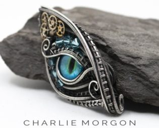 Steampunk dragons eye necklace by CharlieMorgon steampunk buy now online
