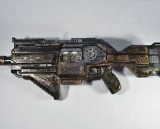 SteamPunk Flamethrower, Prop, Sci-Fi Weapon, Prop Gun by PandorasSyFyPropBox steampunk buy now online