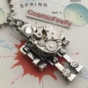 Steampunk Robot Necklace Tiny Vintage Watch Movement Small Silver Robot Antique Vintage Watch Movement Swarovski Crystal Eye by CosmicFirefly steampunk buy now online Steampunk Robot Necklace Tiny Vintage Watch Movement Small Silver Robot Antique Vintage Watch Movement Swarovski Crystal Eye by CosmicFirefly steampunk buy now online