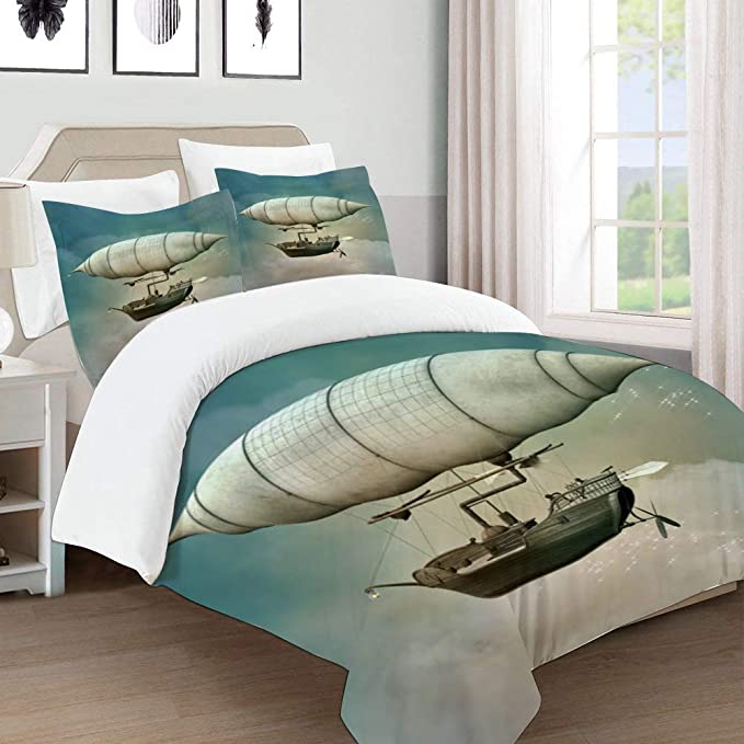 Steampunk Airship Duvet Cover Sets steampunk buy now online