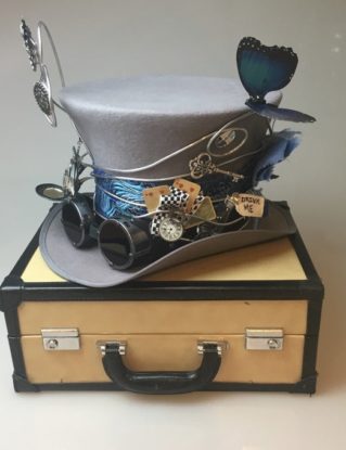 Alice and Wonderland Steampunk Mad Hatter Top Hat by CustomCostumesCaprio steampunk buy now online