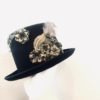 Black Steampunk Top Hat for men women, Steampunk Costume Hats, steampunk Headgear, Neo-Victorian top hat, Steampunk Riding Hat Black gold th by HigginsCreek steampunk buy now online