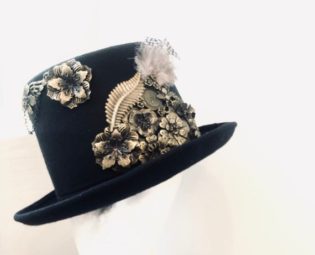 Black Steampunk Top Hat for men women, Steampunk Costume Hats, steampunk Headgear, Neo-Victorian top hat, Steampunk Riding Hat Black gold th by HigginsCreek steampunk buy now online