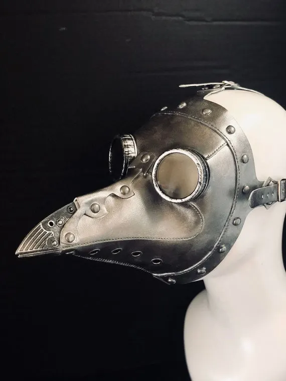 Charcoal masquerade mask plague theme wedding prom survival cosplay Masks Faux Leather Ornate Nose beak Bird doctor Giovanni mask by HigginsCreek steampunk buy now online Charcoal masquerade mask plague theme wedding prom survival cosplay Masks Faux Leather Ornate Nose beak Bird doctor Giovanni mask by HigginsCreek steampunk buy now online