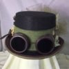 Green goggle TOP HAT victorian ,steampunk ,renaissance ,faire ,cosplay sz SMALL by RedWyvernStudioHats steampunk buy now online
