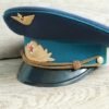 military uniform army military visor officer cap Vintage Soviet Army Cap with cockade / Soviet Officer's Military Hat Cap Military Hat Cap by VintageBoutique4U steampunk buy now online