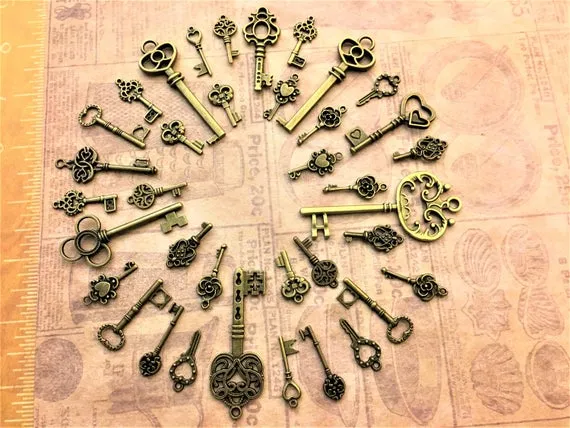 61 Old Keys Vintage Keys Skeleton Keys Antique Keys Housewarming Steampunk Keys Charms Jewelry Wedding Beads Supplies Pendant New Craft zz by AKeyToHerHeart steampunk buy now online 61 Old Keys Vintage Keys Skeleton Keys Antique Keys Housewarming Steampunk Keys Charms Jewelry Wedding Beads Supplies Pendant New Craft zz by AKeyToHerHeart steampunk buy now online