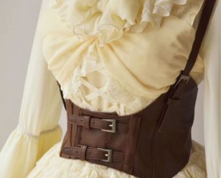 leather harness, faux leather harness corset, faux leather harness, steampunk corset, underbust corset, corset, corset belt, leather corset by EthnicBargains steampunk buy now online