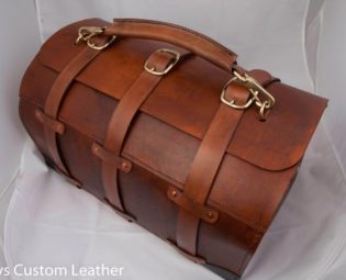 Leather Travel Bag Pilots Bag Doctors Bag Overnight Bag Custom Leather Bag Steampunk bag by LuckysCustomLeather steampunk buy now online