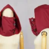 Red hooded cowl, Unisex, hooded scarf, cotton, unisex, eco friendly, men, scoodie, Solmode, OOAK by SolmodeDesign steampunk buy now online