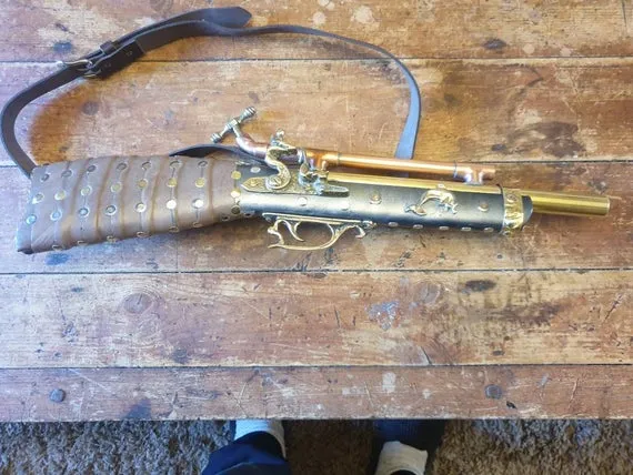 Steampunk gun by VintagevibesByGavin steampunk buy now online