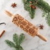STEAMPUNK - MINI embossing rolling pin for cookies, laser engraved, solid wood, perfect Christmas gift, Mother’s Day gift, punk, industrial by MoodForWood steampunk buy now online