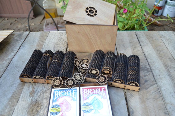 Steampunk Poker Set by PlywoodScience steampunk buy now online