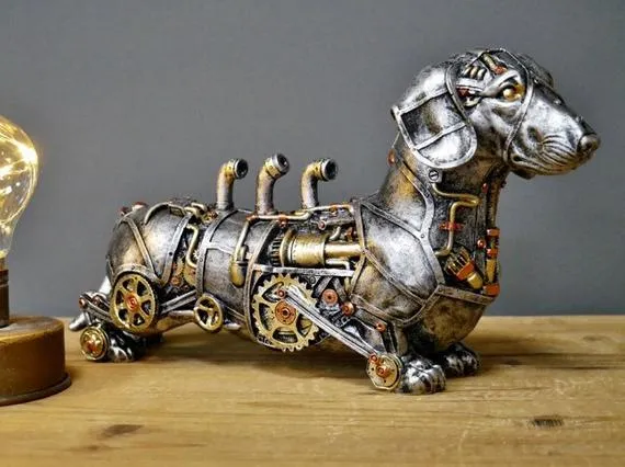 Steampunk Sausage Dog by CarmenByJames steampunk buy now online
