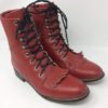 Diamond J Boots Hipster Rockabilly Steampunk Kiltie 7B Vintage Goth Red Leather by ForeverBeginsHere steampunk buy now online