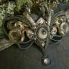 Gothic Steampunk Grey Blue Prosthetic Eye with Snakes by twistedsisterarts steampunk buy now online