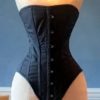 Historical cotton corset: Edwardian overbust corset. Steelbone custom made corset, renaissance, gothic, steampunk, bespoke, victorian by Corsettery steampunk buy now online